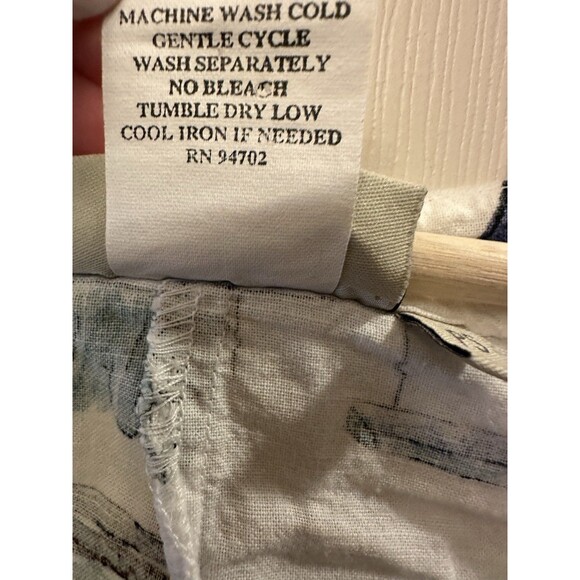 Orchadia Petites White Linen Cotton Blouse Top Tropical Floral Beach Size‎ PS - Picture 4 of 6